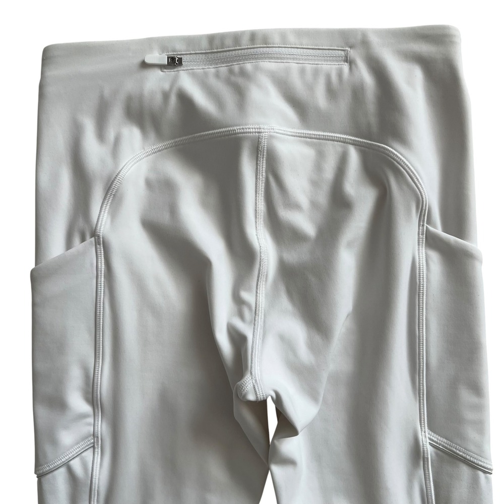 Lululemon White Speed Up Tight High Rise Pocket Leggings SZ 4 Athletic Sporty - Picture 4 of 10